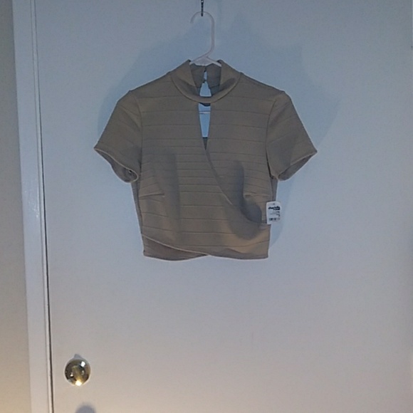 Cream Wrapped Crop Top - Picture 1 of 1